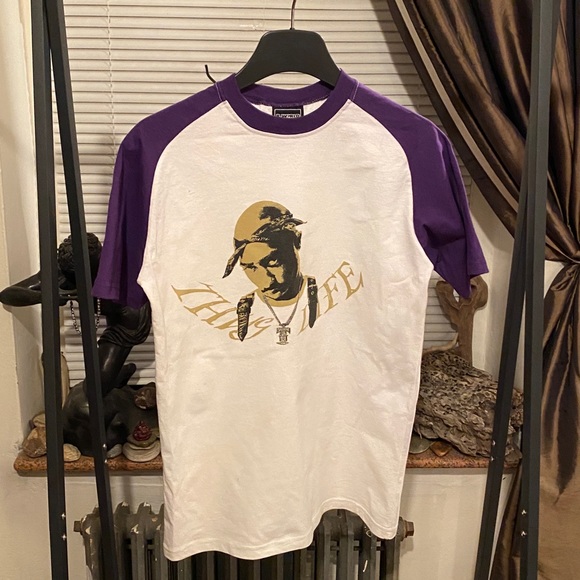 Vintage 90’s 2 PAC Thug Life Glitter T Shirt - Picture 2 of 12